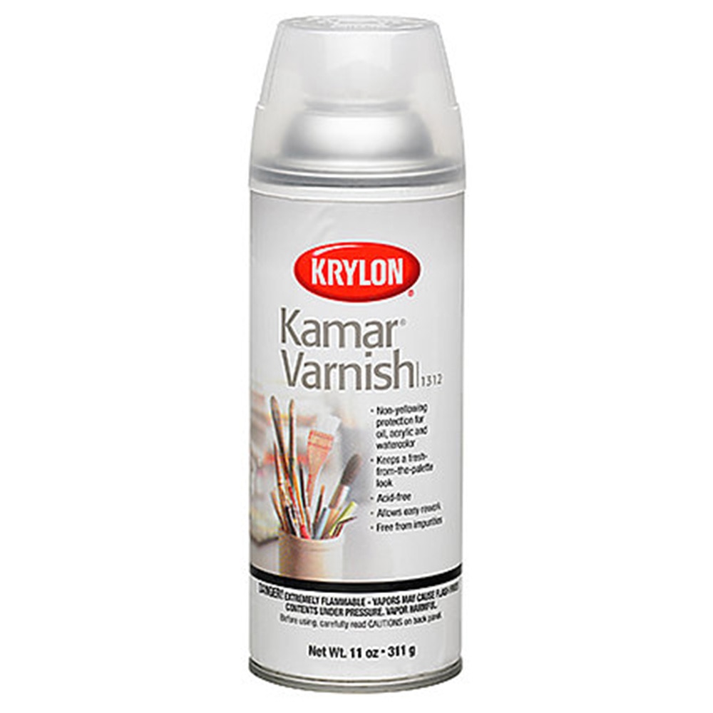 Fixatives/Topcoats, Art & School, Krylon, Kamar Varnish Spray, 11 ounce, 3104